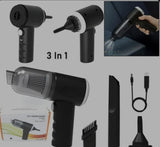 3 in 1 Mini Car Vacuum – Wireless, Rechargeable, Blower & Dust Cleaner for Car, Home & Keyboard